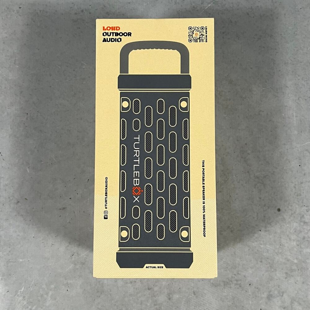 TurtleBox Ranger Loud Outdoor Bluetooth 5.4 Waterproof Gray Speaker NWT Sealed